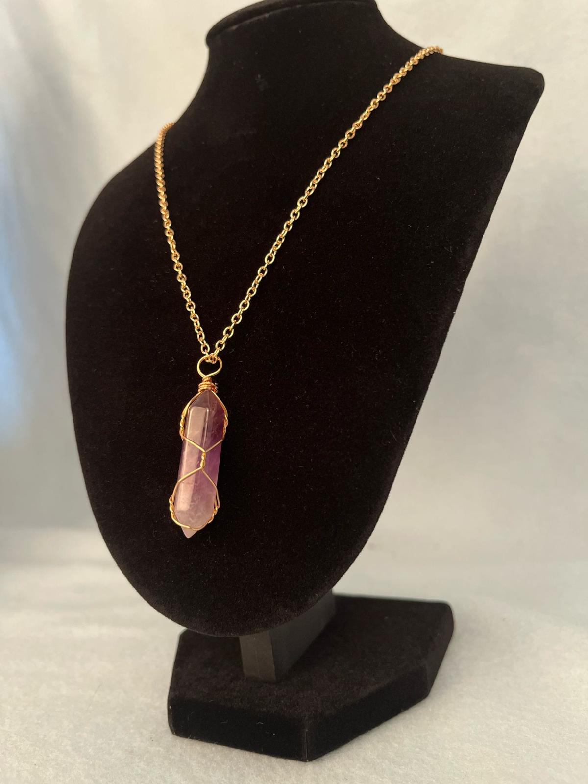 Kette Hexagon Amethyst