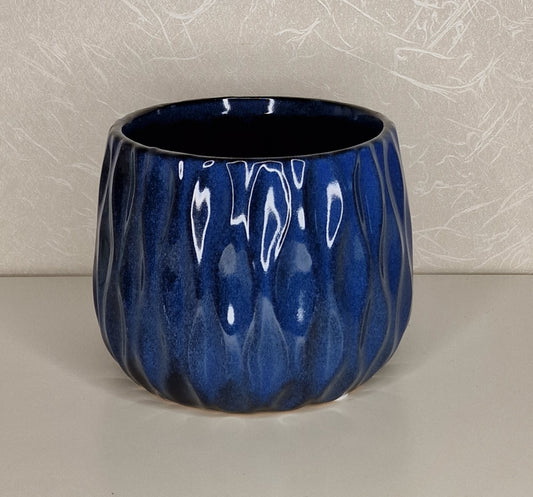 Keramiktopf Blau 12cm