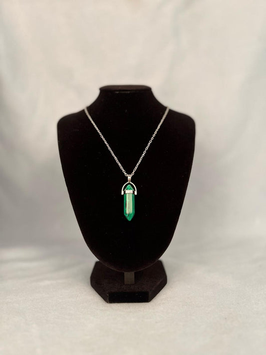 Kette Hexagon Malachite